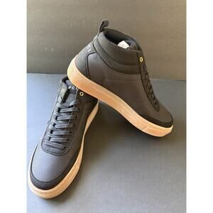 Loci Hero X Reed Vegan Mid High Sneaker Black Size 38/7.5 Gum Sole Casual New